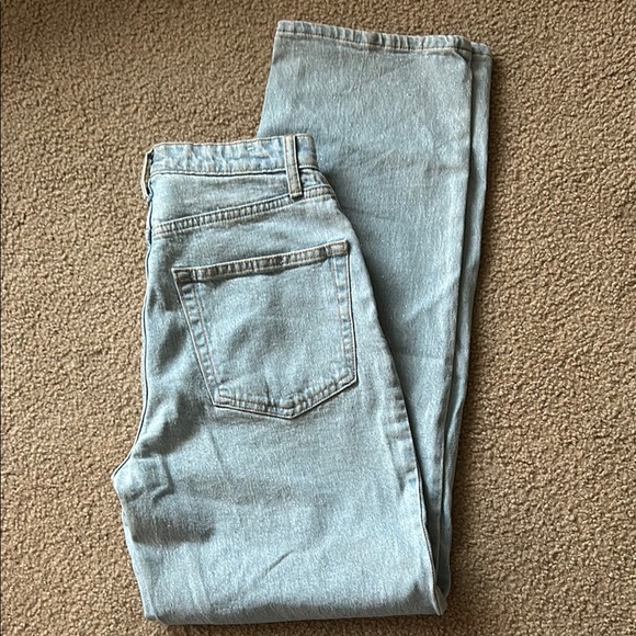 Wild Fable Sparkle Light Blue Flare & Wide Leg Jeans - Picture 6 of 10